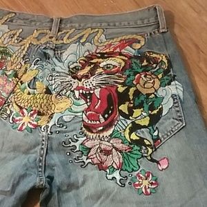 Ed Hardy by Christian Audigier Jeans Embroidered
